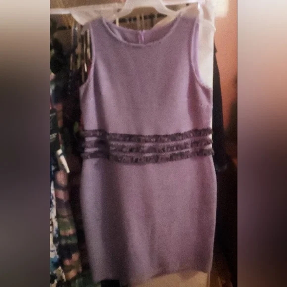 st john purple dress Vintage Dress by St John 2 Royal Purple Santana Knit Maxi Rhinestone Sparkle Gown